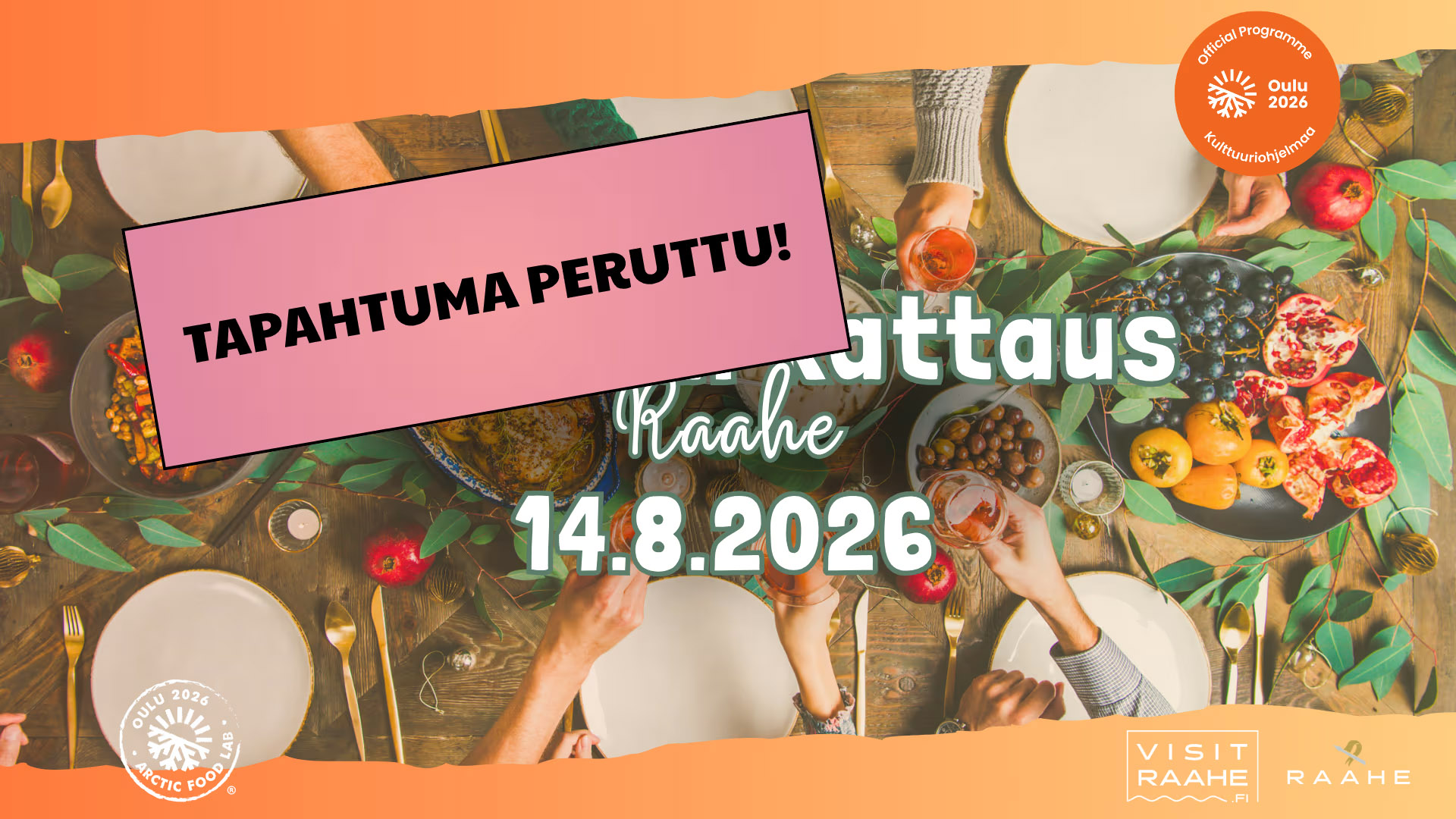Kesäillan kattaus peruttu